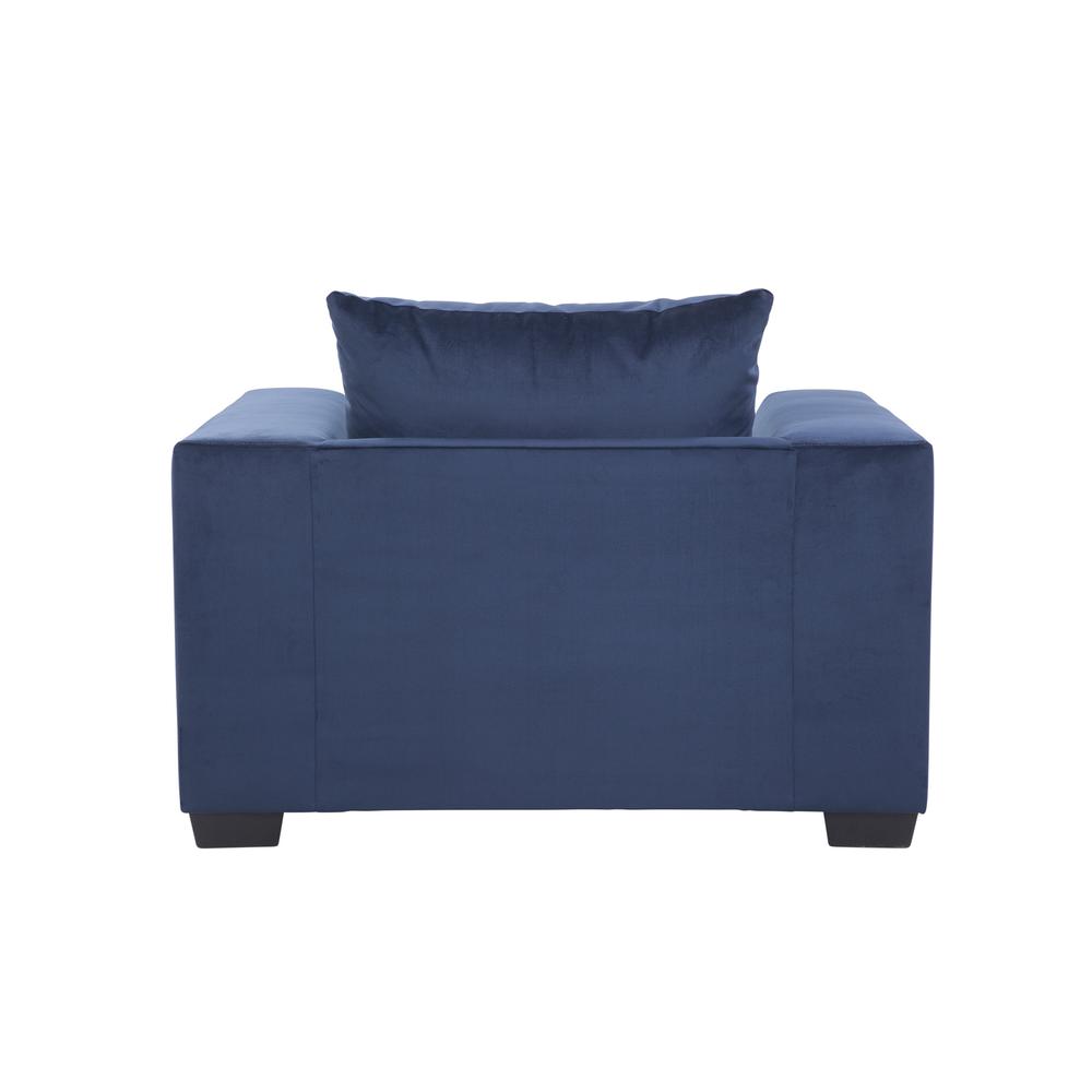 American Furniture Classics Blue Upholstered Oversize Chair. Picture 7