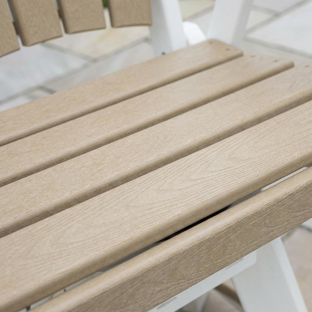 White Finish Counter Height Swivel Arm Chair With White Base For Outdoor Dining. Picture 5