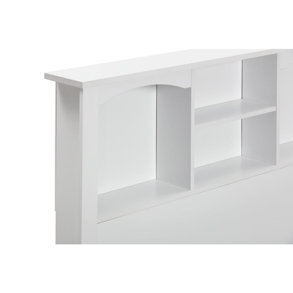 Twin Sized White Bookcase Headboard. Picture 2
