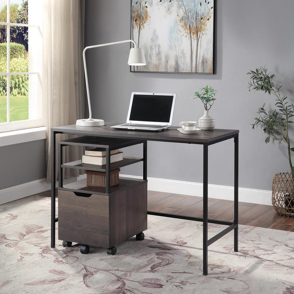 Contempo 42" Desk in Ozark Ash finish, CNT42-AH. Picture 3