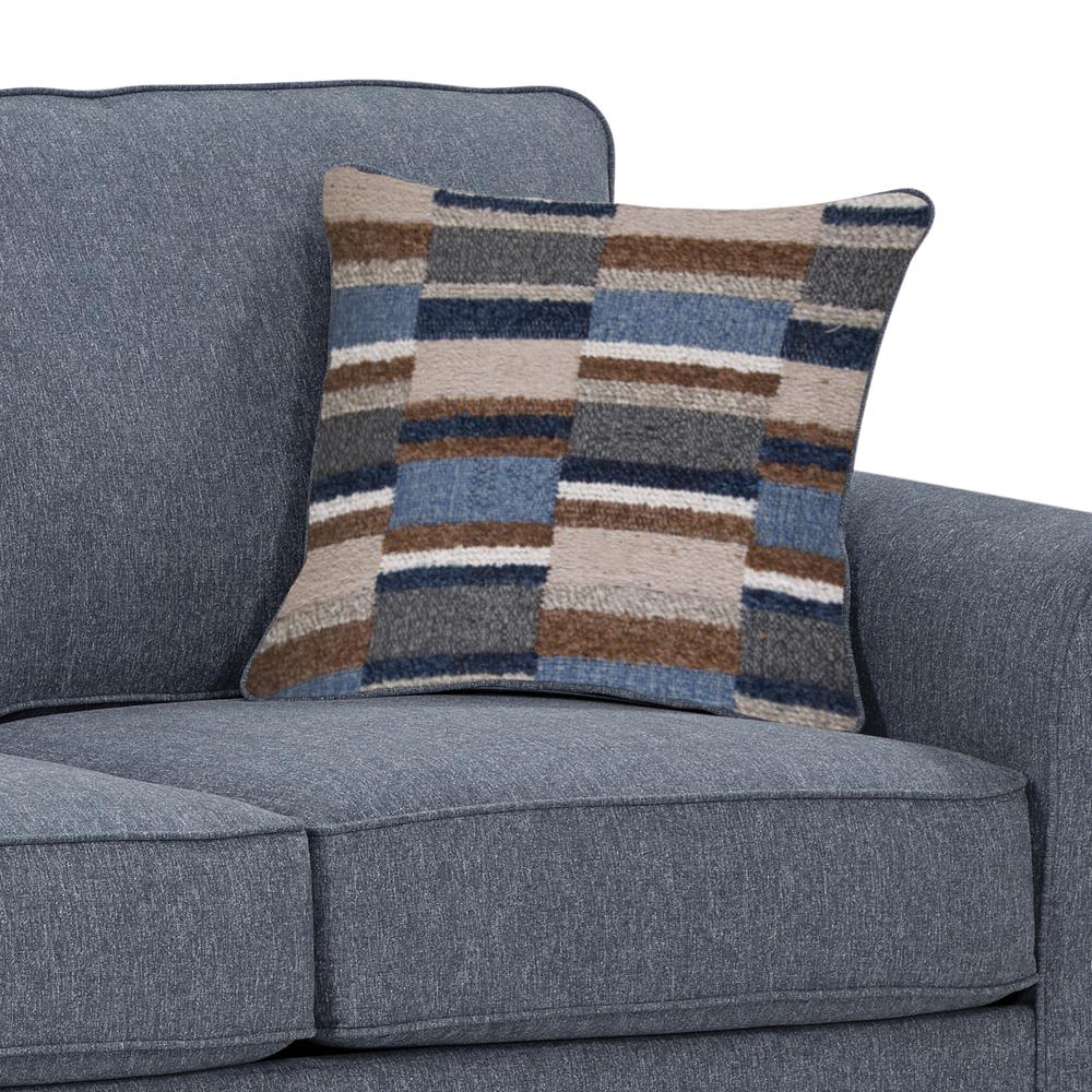 Eureka Rolled Arm Loveseat with Two Pillows. Picture 3