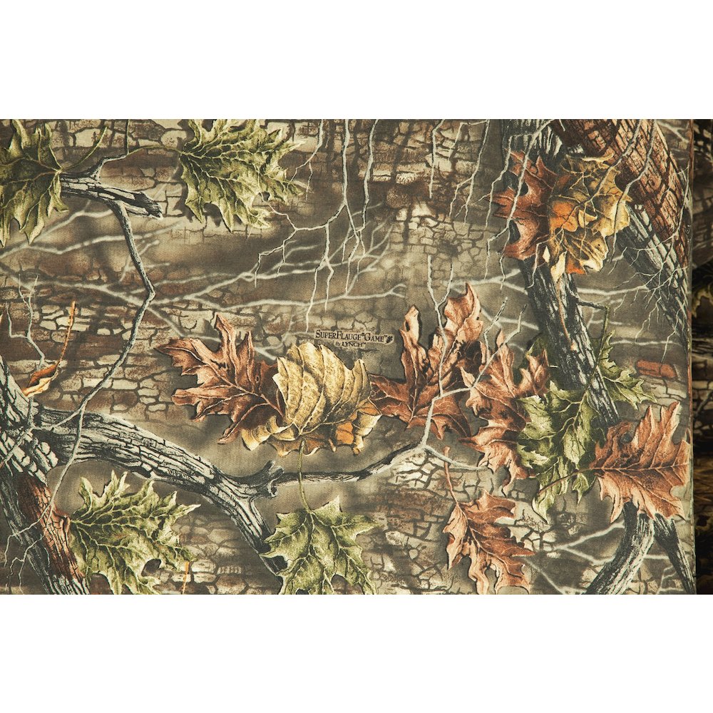 Rectangular Upholstered Ottoman in Superflauge Camo Fabric. Picture 9