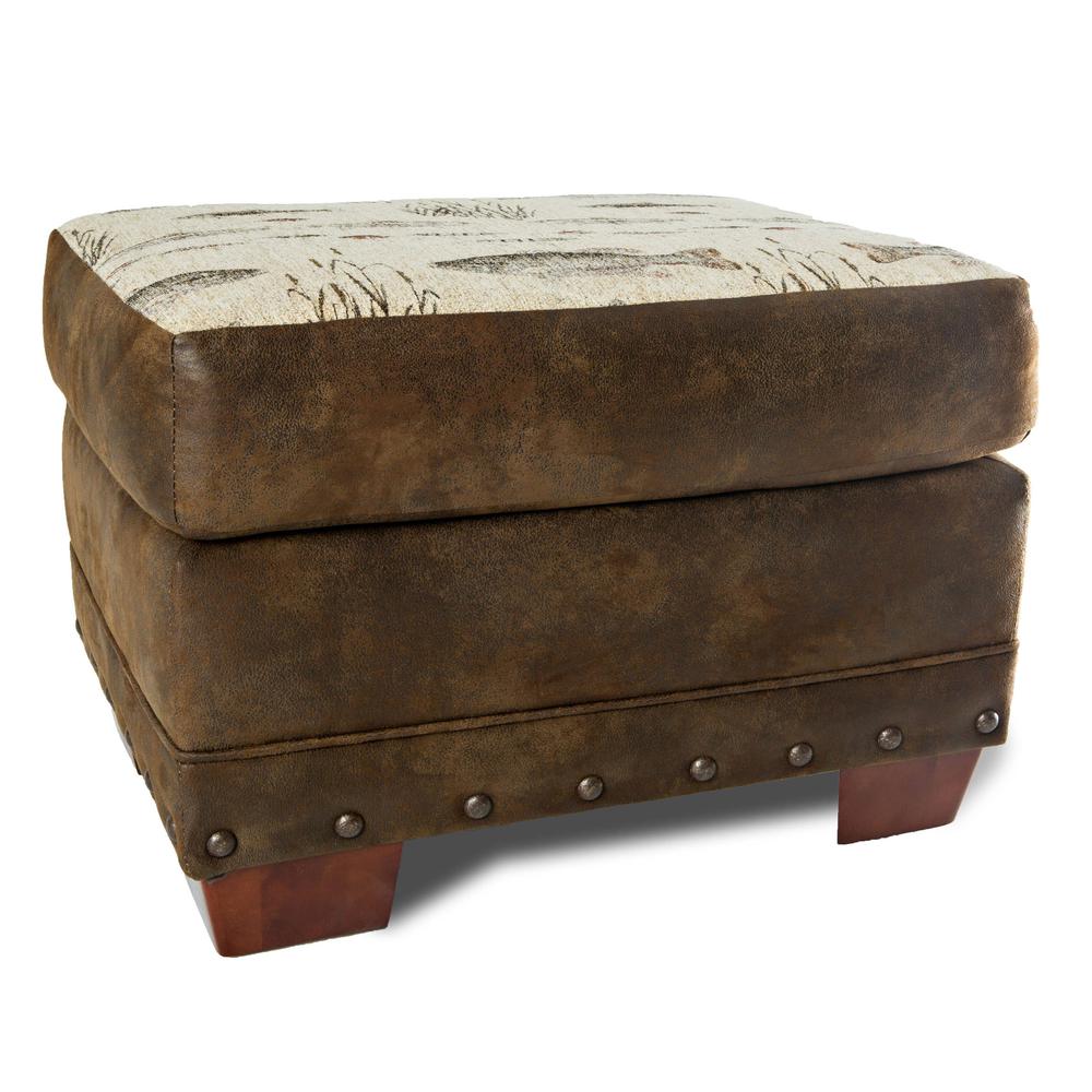 Angler's Cove Ottoman. Picture 8
