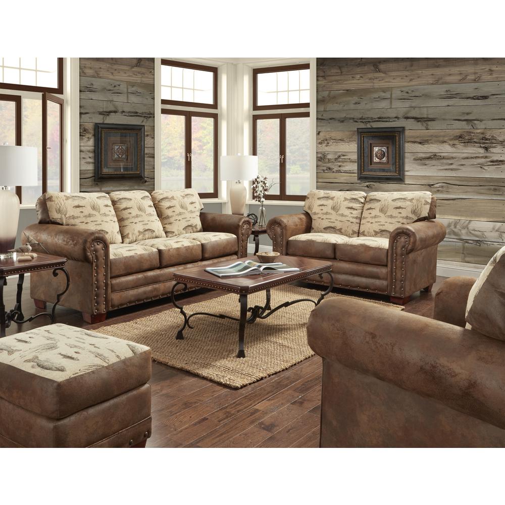 Angler's Cove Ottoman. Picture 9