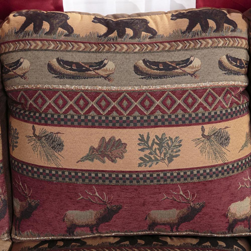 Sierra Lodge Arm Chair with Matching Ottoman. Picture 6