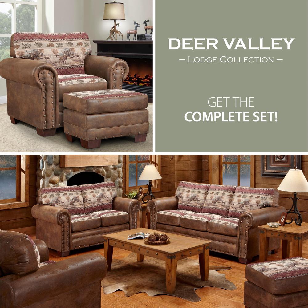 Deer Valley Arm Chair with Matching Ottoman. Picture 13