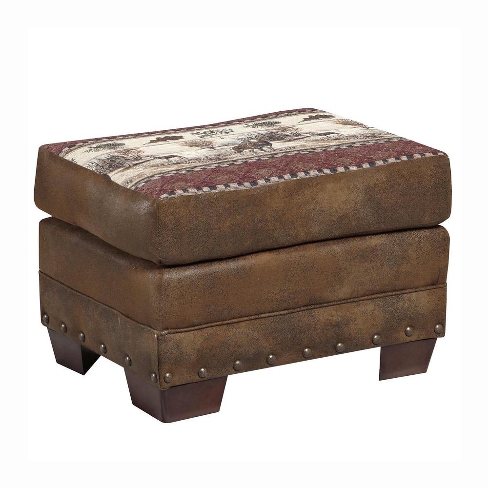 Deer Valley Arm Chair with Matching Ottoman. Picture 3