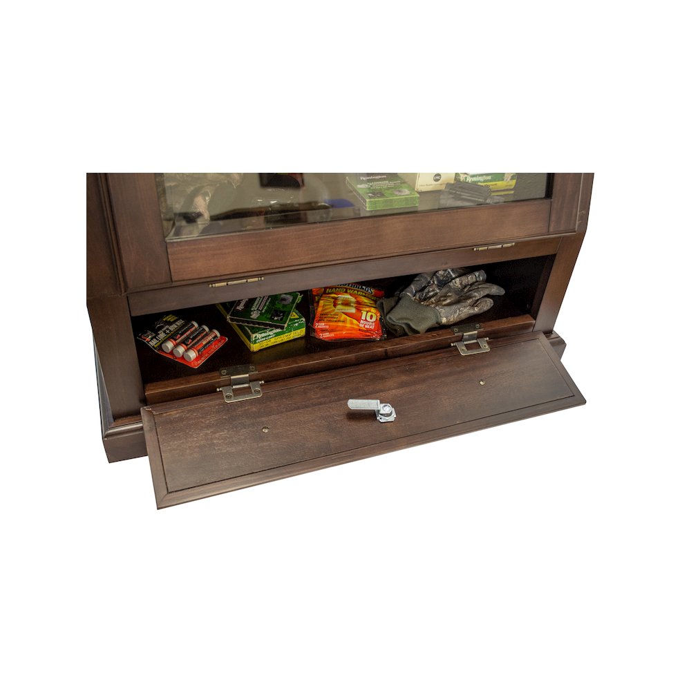 American Furniture Classics Model 858, 12 Gun Slanted Base Cabinet Espresso. Picture 2