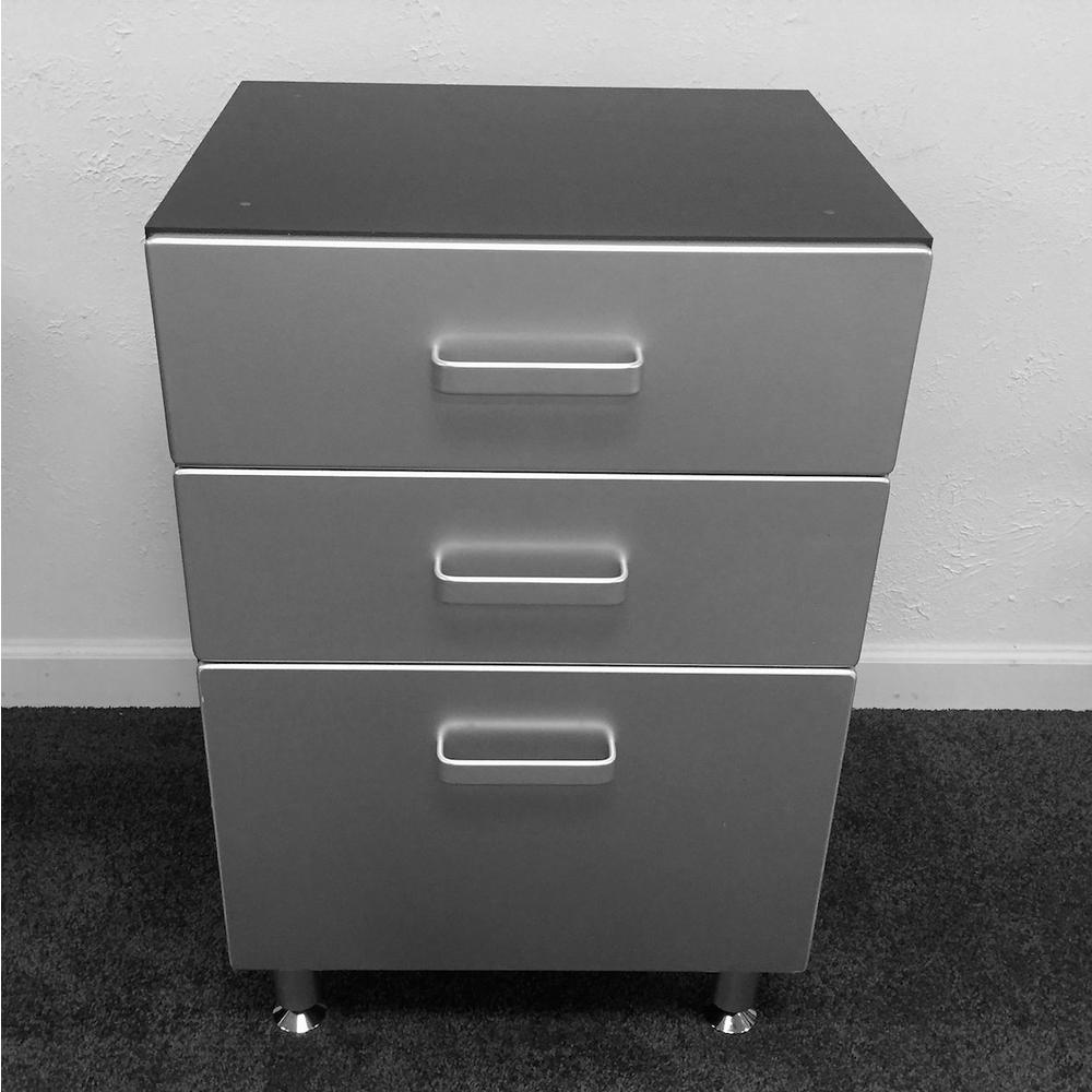 Tuff Stor 24203 Three Drawer Base Cabinet for Garage. Picture 1