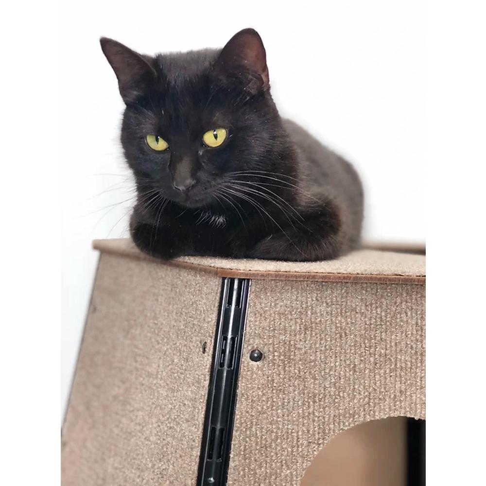 Happystack Cat Tower Model HS3SQTANLG Pyramid Style in Tan Indoor/Outdoor Carpet for Large Cats. Picture 11