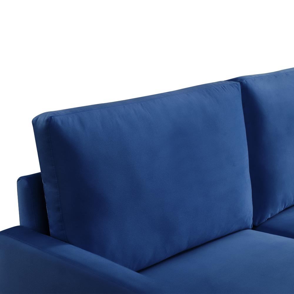69 Inch Wide Upholstered Two Cushion Sofa with Square Arms. Picture 7