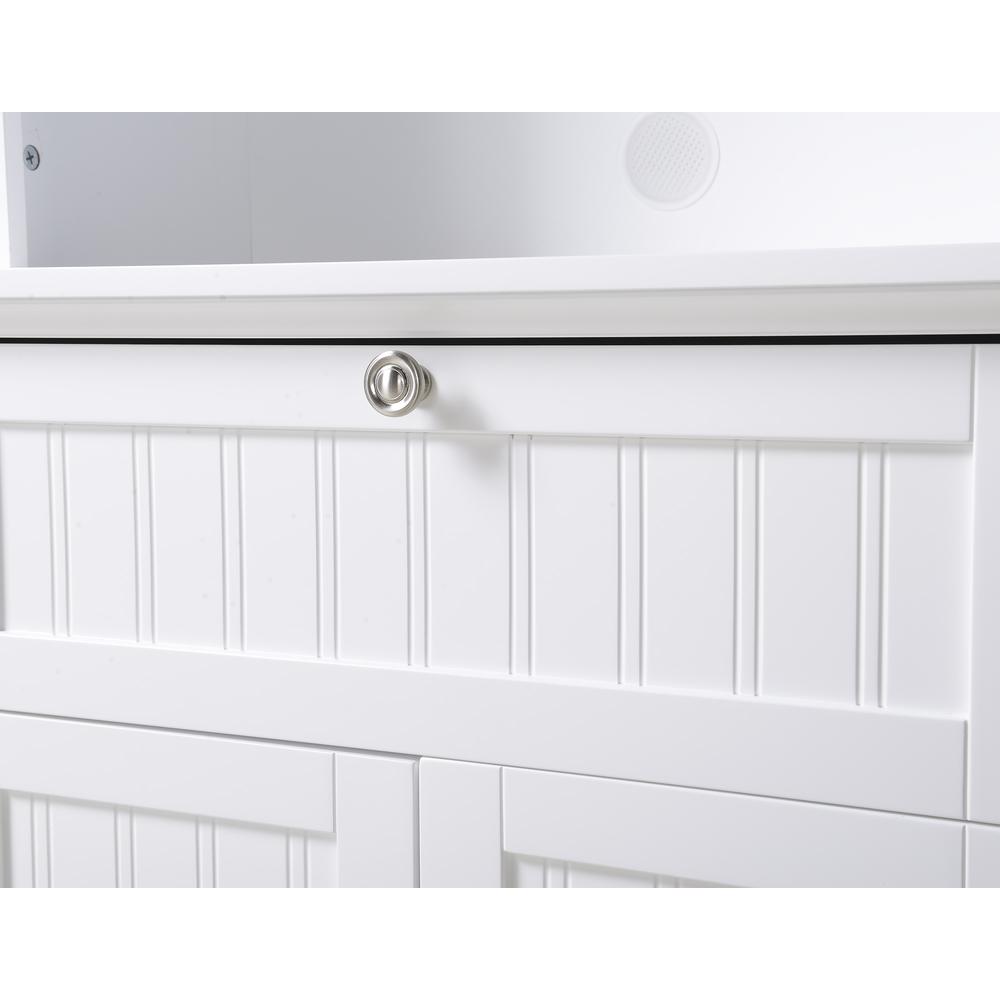Buffet and Hutch with Framed Glass Doors and Drawer. Picture 6