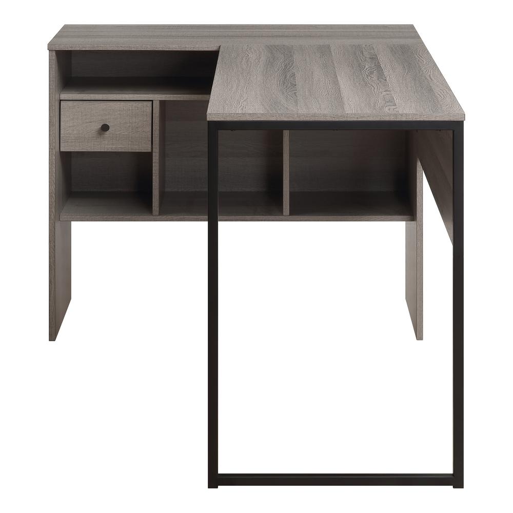 Hagney Lane L-Shape Desk in Farm Oak Finish, HGN782-FK. Picture 5