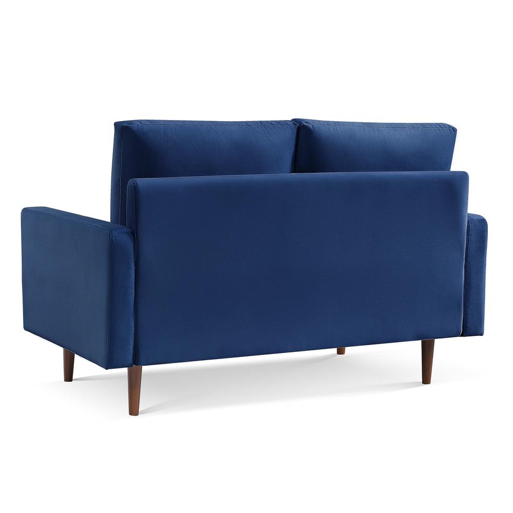 57 Inch Wide Upholstered Two Cushion Loveseat with Square Arms. Picture 12