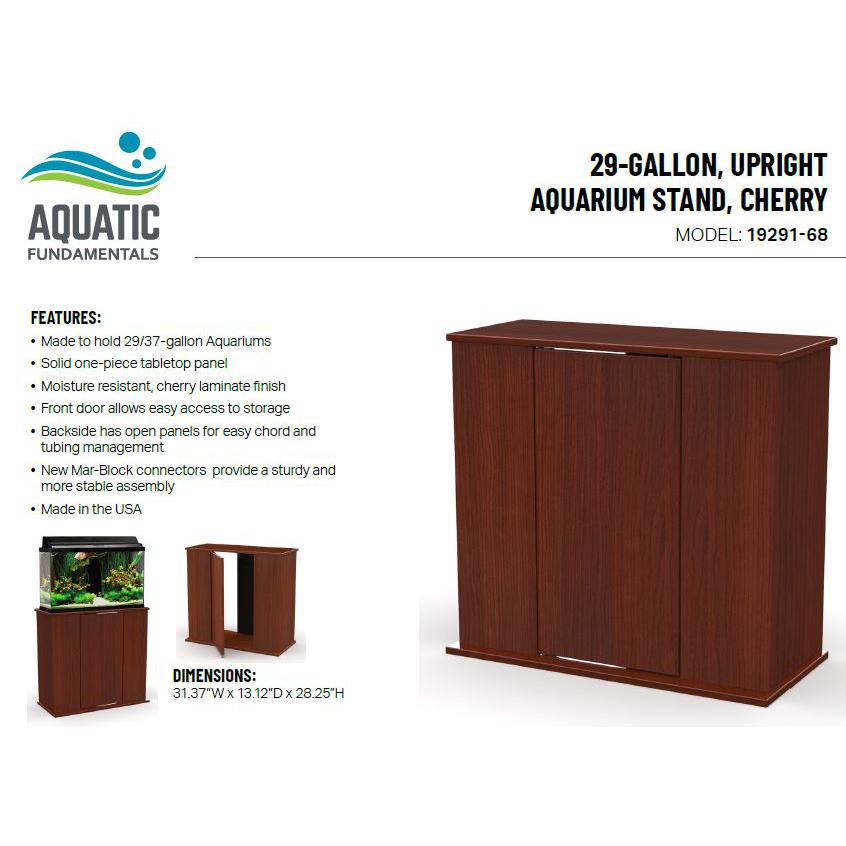 29/37 Gallon Serene Cherry Upright Aquarium Stand. Picture 8