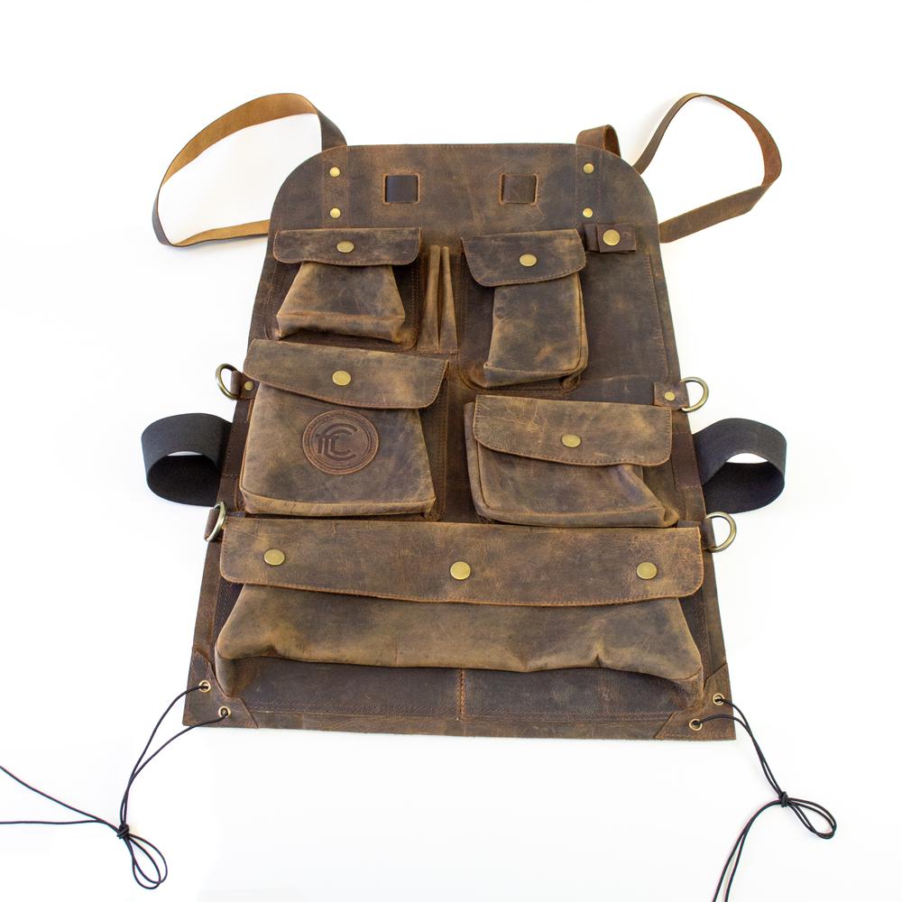Hunter’s Leather Car Seat Organizer. Picture 1