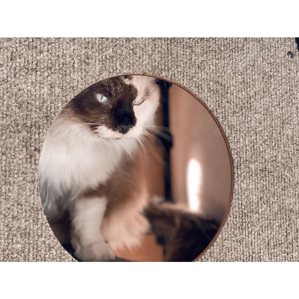 Happystack Cat Tower Model HS3SQTANLG Pyramid Style in Tan Indoor/Outdoor Carpet for Large Cats. Picture 10