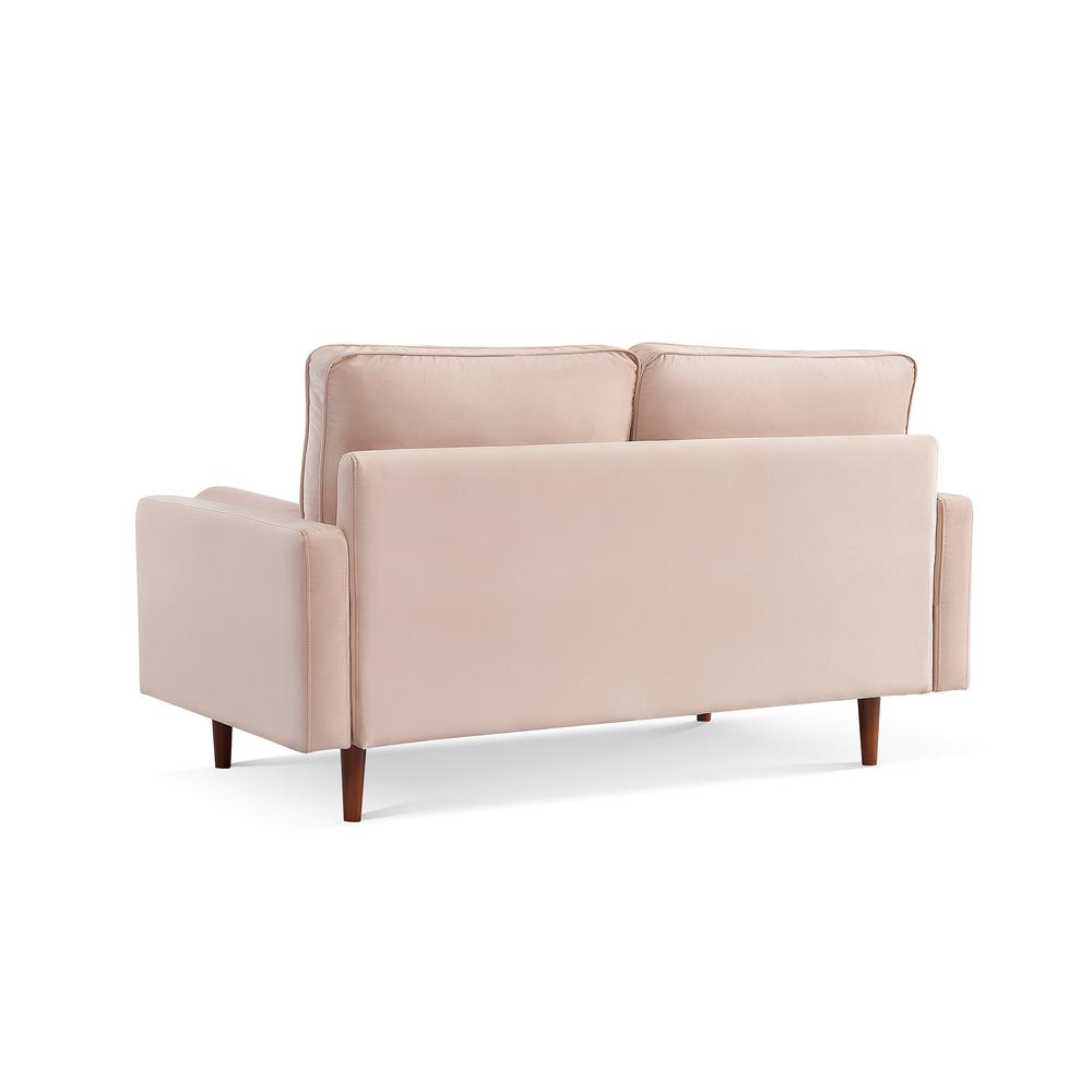 69 Inch Wide Upholstered Two Cushion Sofa with Bolster Pillows. Picture 8