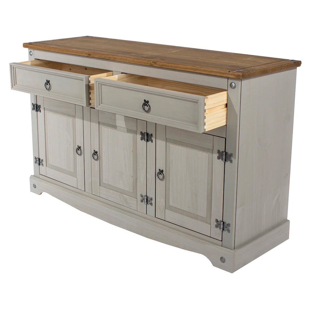 Wood Buffet Sideboard in Corona Gray. Picture 3