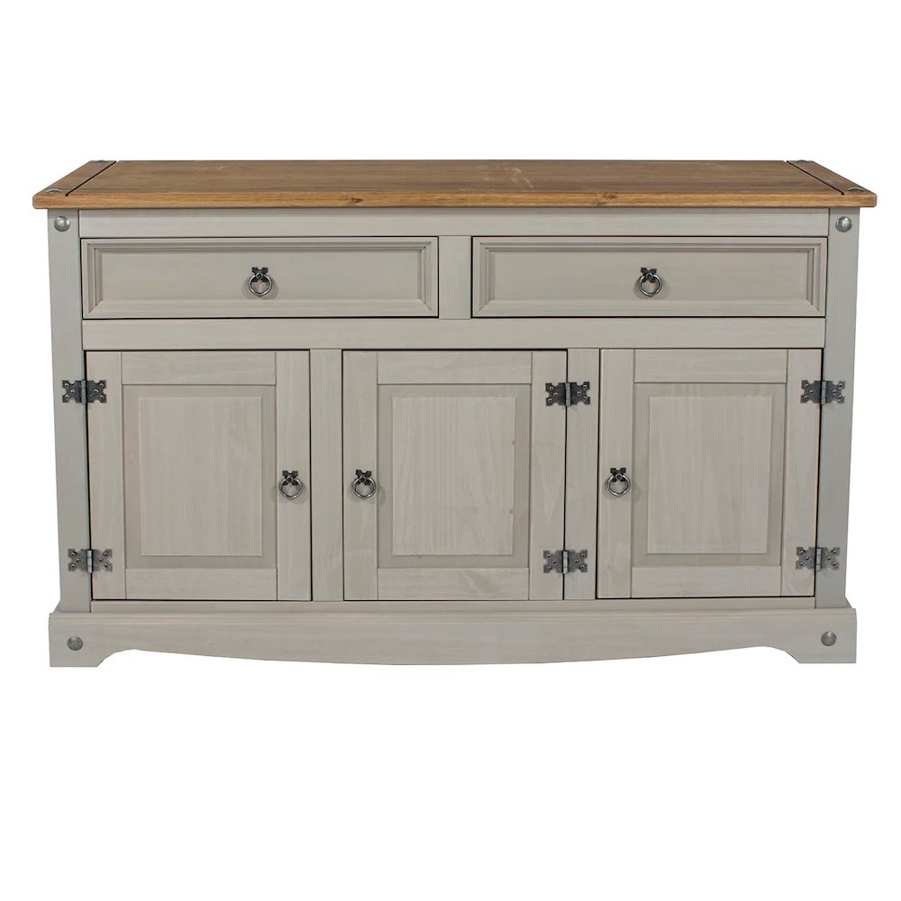 Wood Buffet Sideboard in Corona Gray. Picture 4