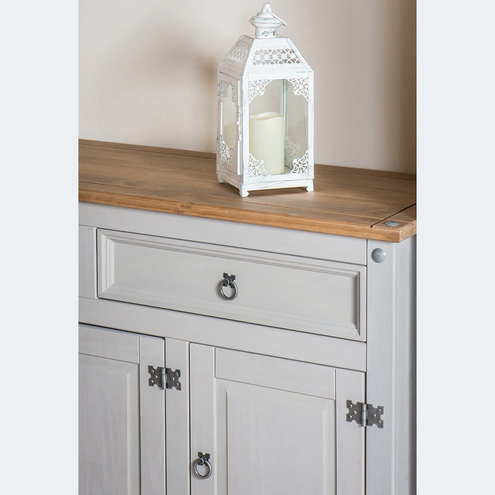 Wood Buffet Sideboard in Corona Gray. Picture 7