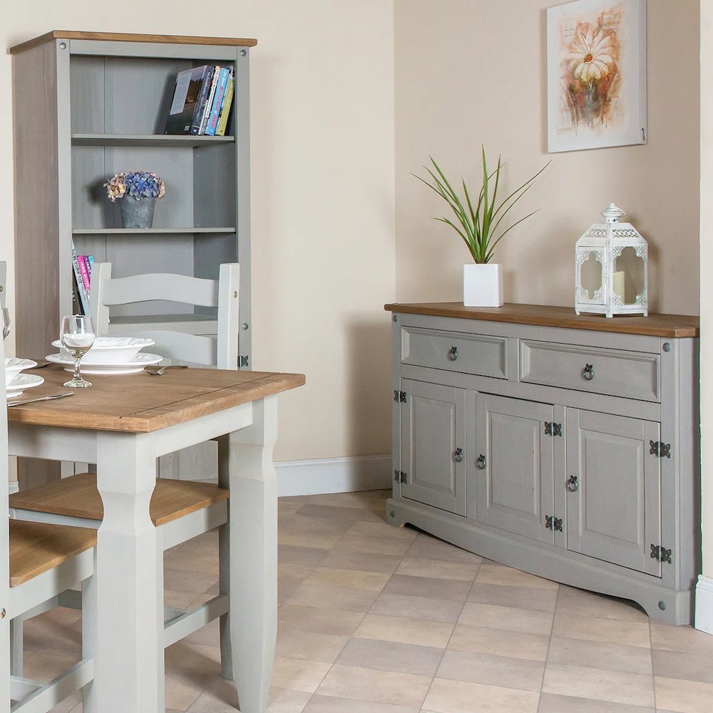 Wood Buffet Sideboard in Corona Gray. Picture 8