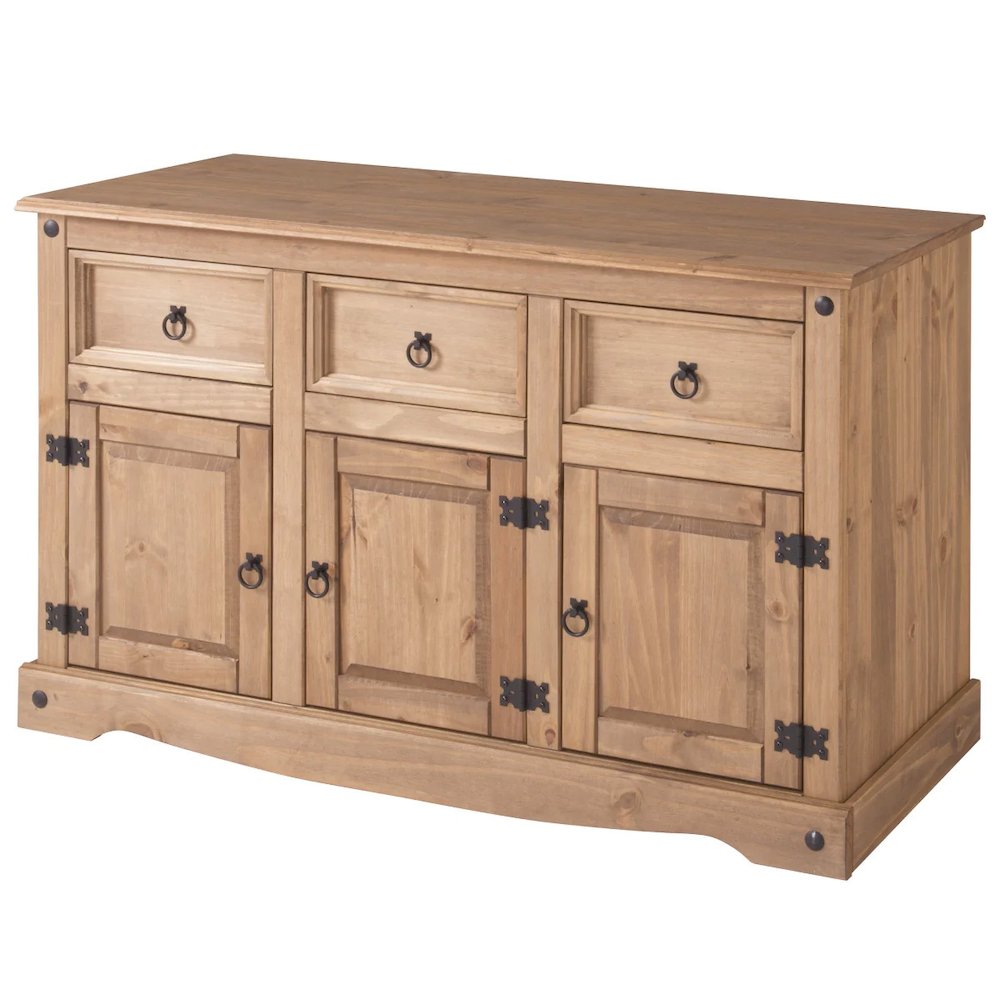 Wood Buffet Sideboard in Corona Brown. Picture 1
