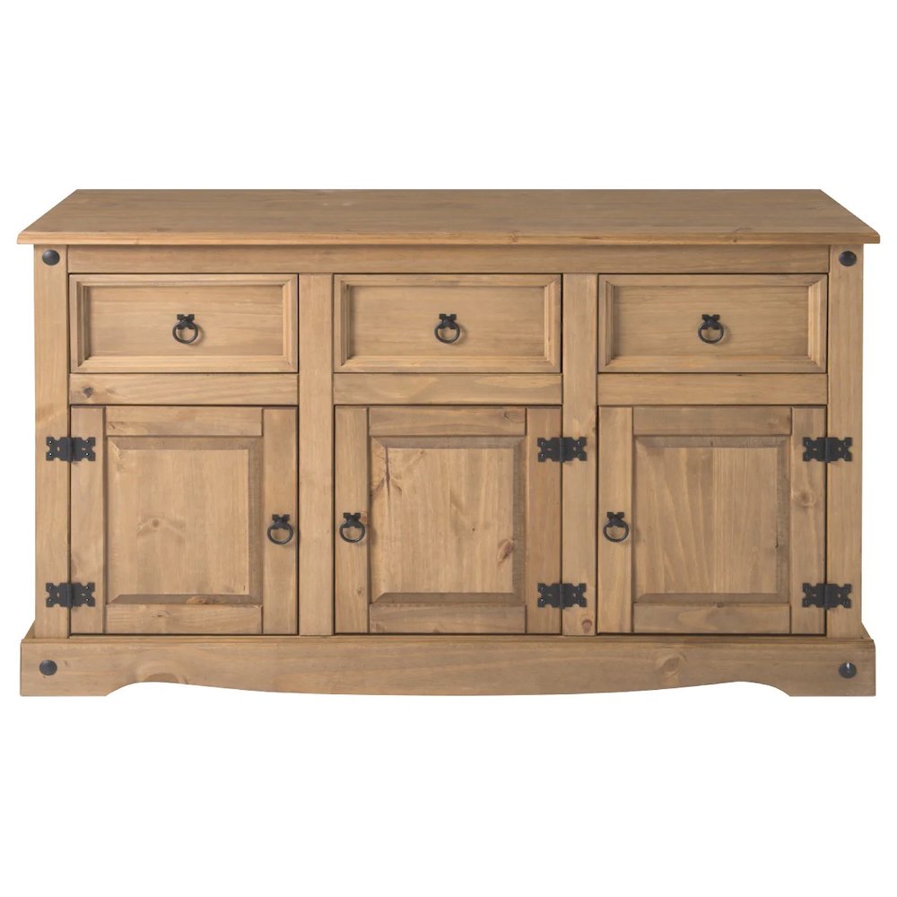 Wood Buffet Sideboard in Corona Brown. Picture 2