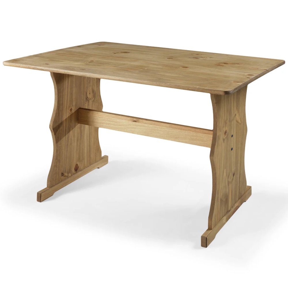 Solid Pine Corner Dining Booth in Corona Brown. Picture 4