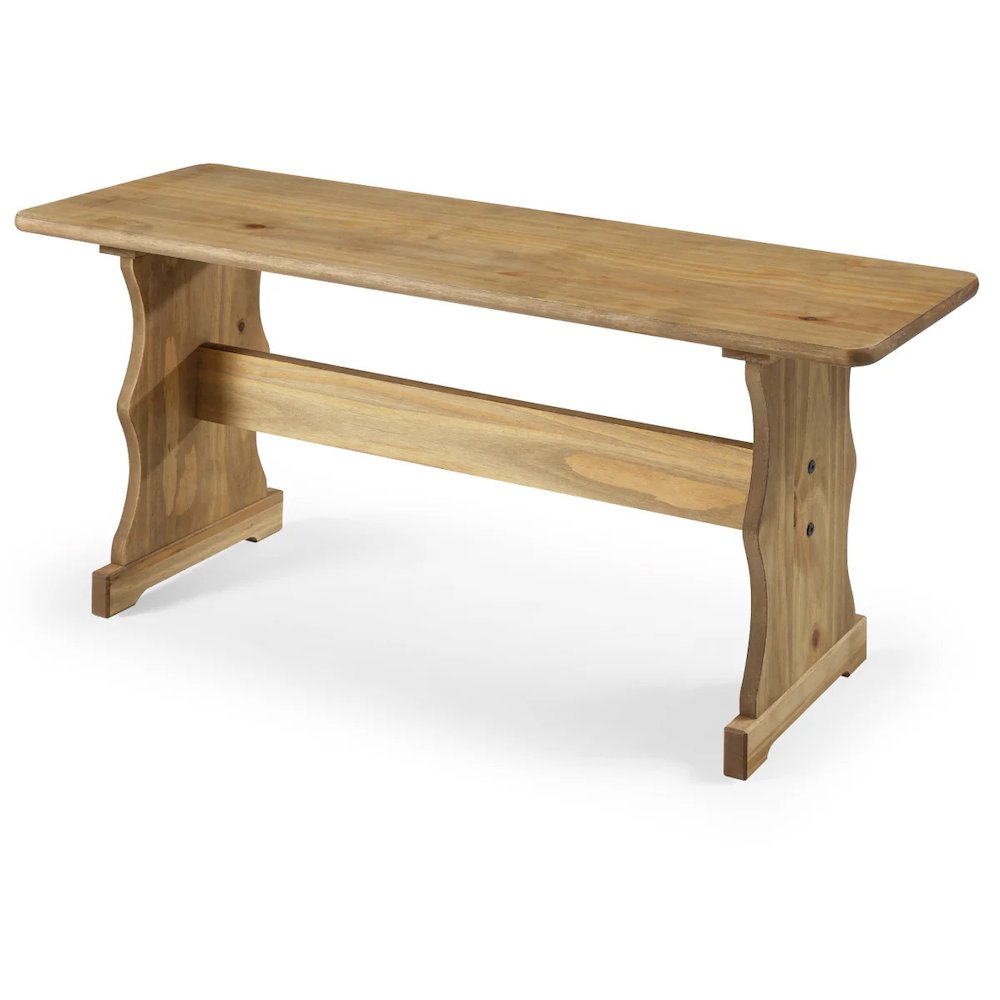 Solid Pine Corner Dining Booth in Corona Brown. Picture 5