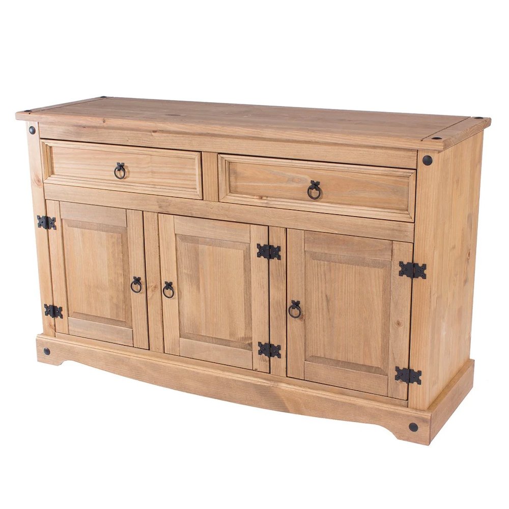 Wood Buffet Sideboard in Corona Brown. Picture 1