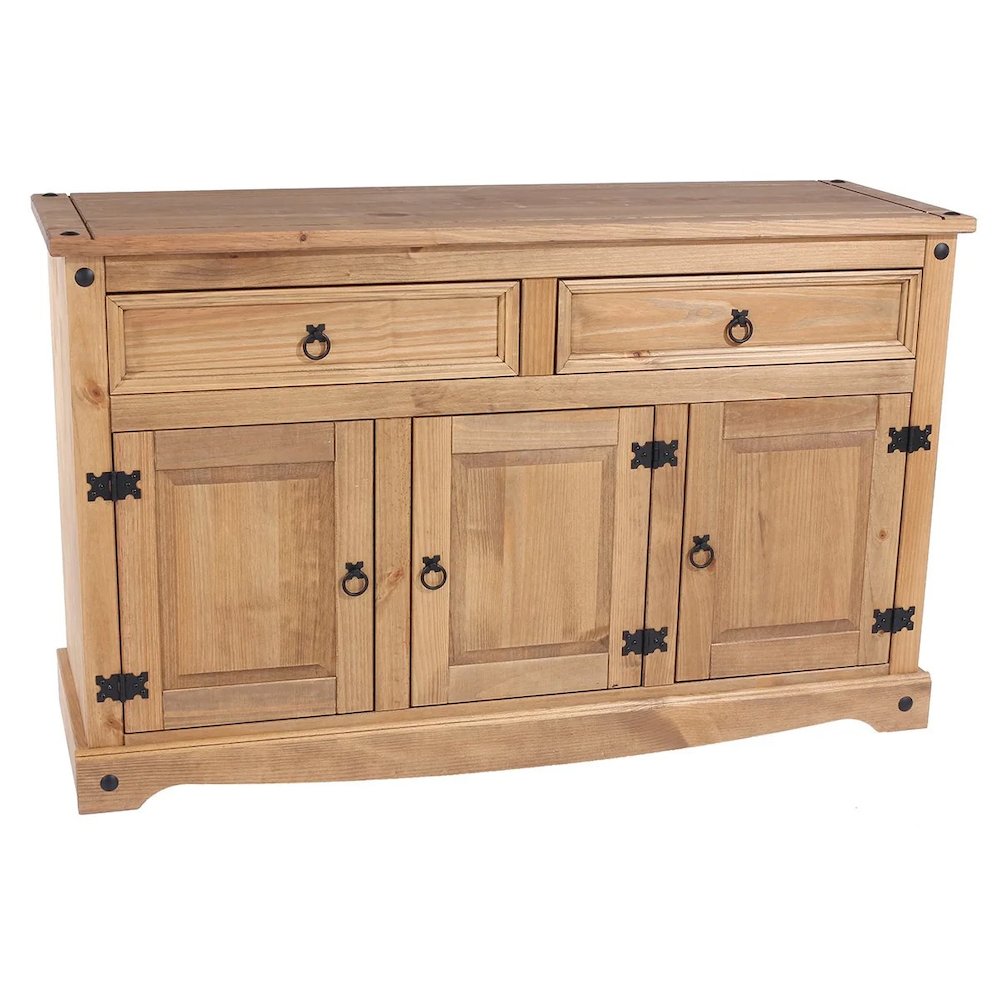Wood Buffet Sideboard in Corona Brown. Picture 2