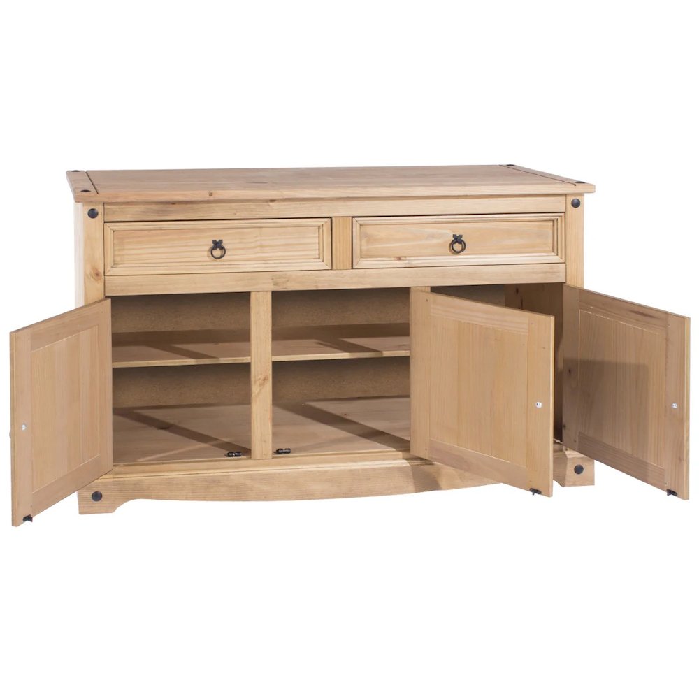 Wood Buffet Sideboard in Corona Brown. Picture 5