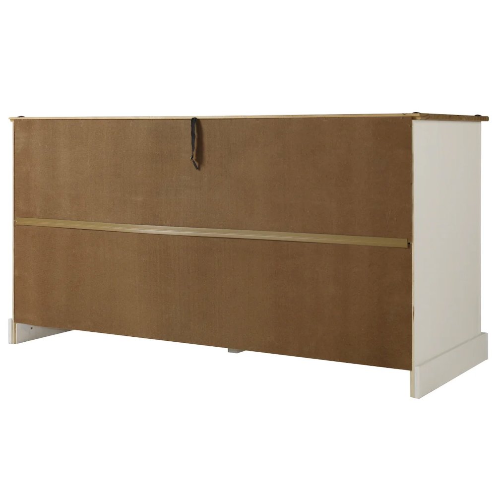 Wood Buffet Sideboard in Distressed White. Picture 1