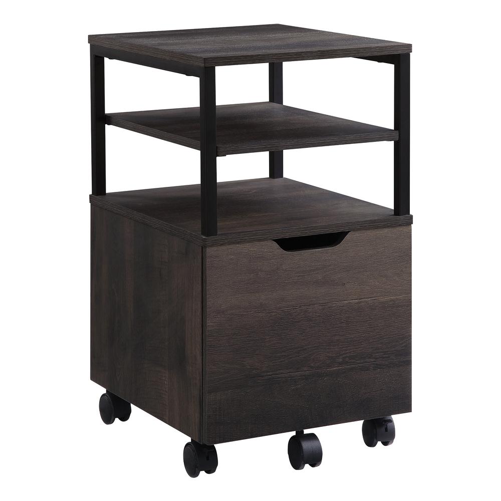 Contempo Mobile Cart in Ozark Ash finish, CNT15-AH. Picture 1