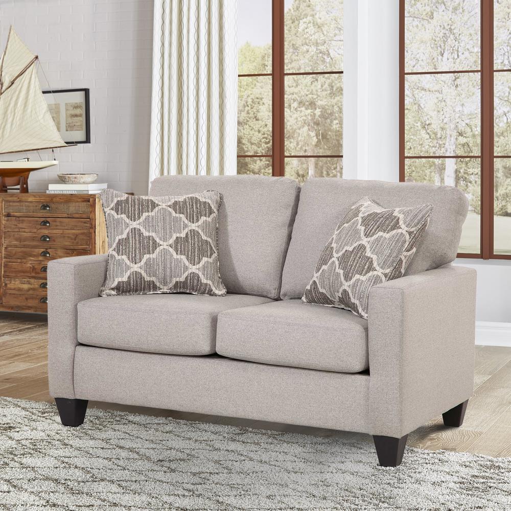 American Furniture Classics Loveseat with Two Accent Pillows. Picture 3