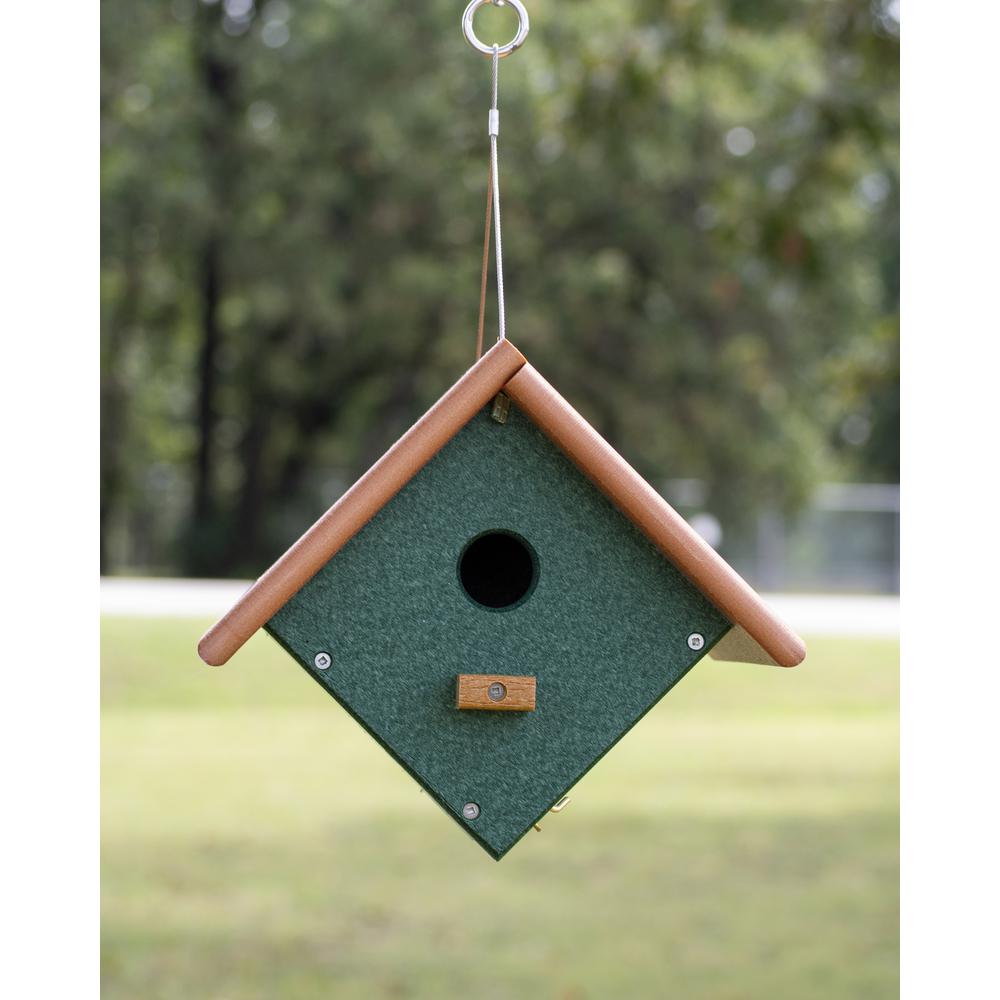 Wren or Chickadee Bird House Made of High Density Poly Resin. Picture 5