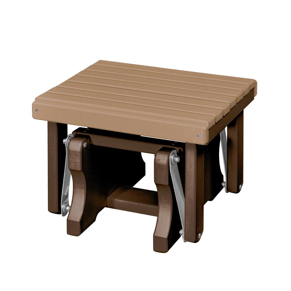 Gliding Ottoman in Cedar and Tudor Brown. Picture 1