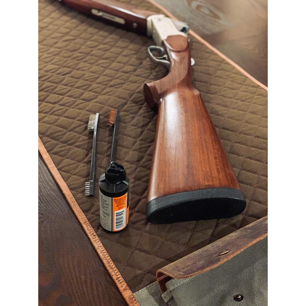Canvas and Leather Shotgun / Rifle Rollup Cleaning Mat. Picture 4
