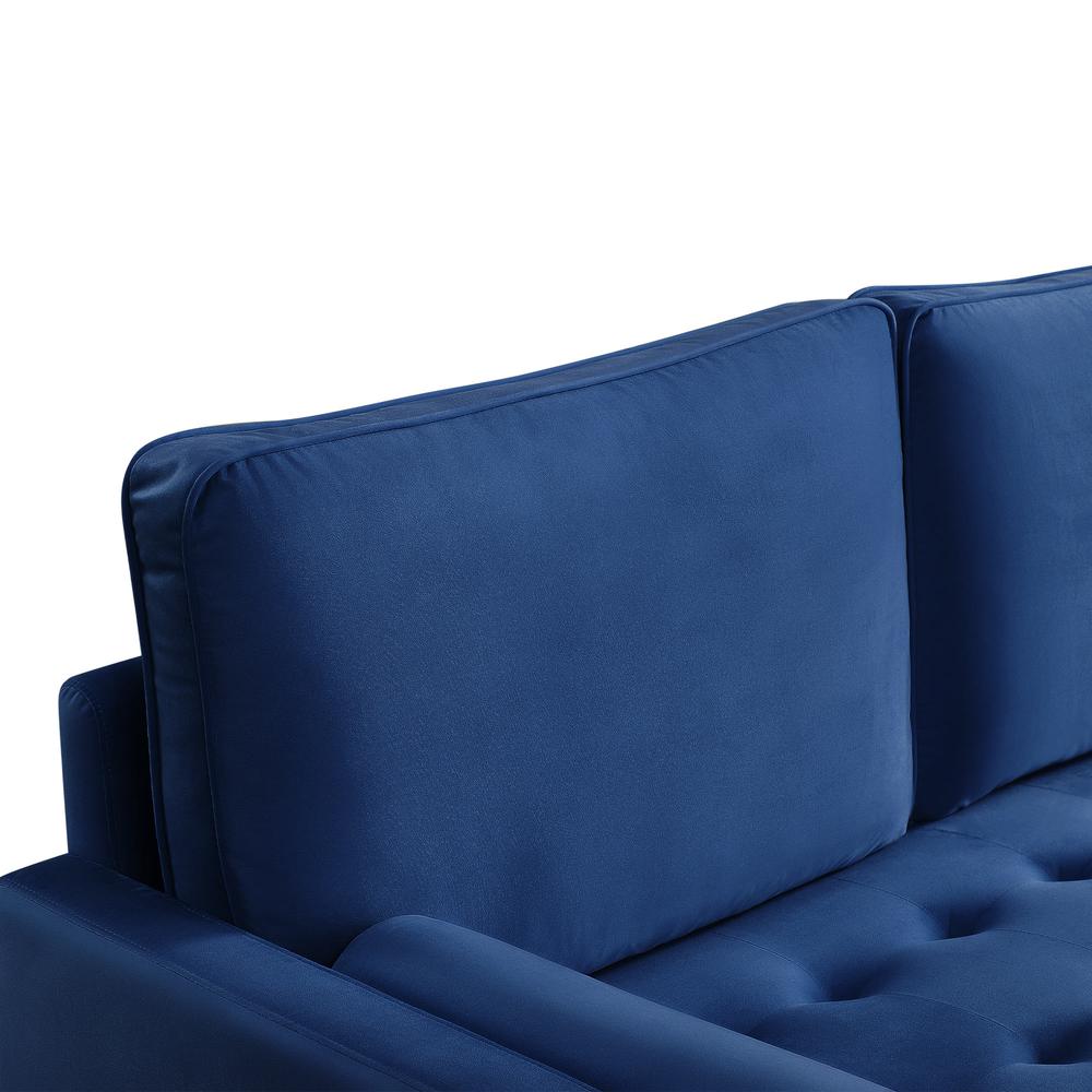 69 Inch Wide Upholstered Two Cushion Sofa with Bolster Pillows. Picture 8