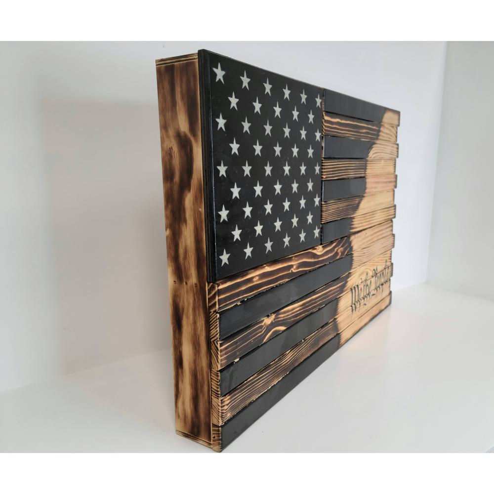 Wall Hanging Gun Concealment with Two Secret Compartments. Picture 2