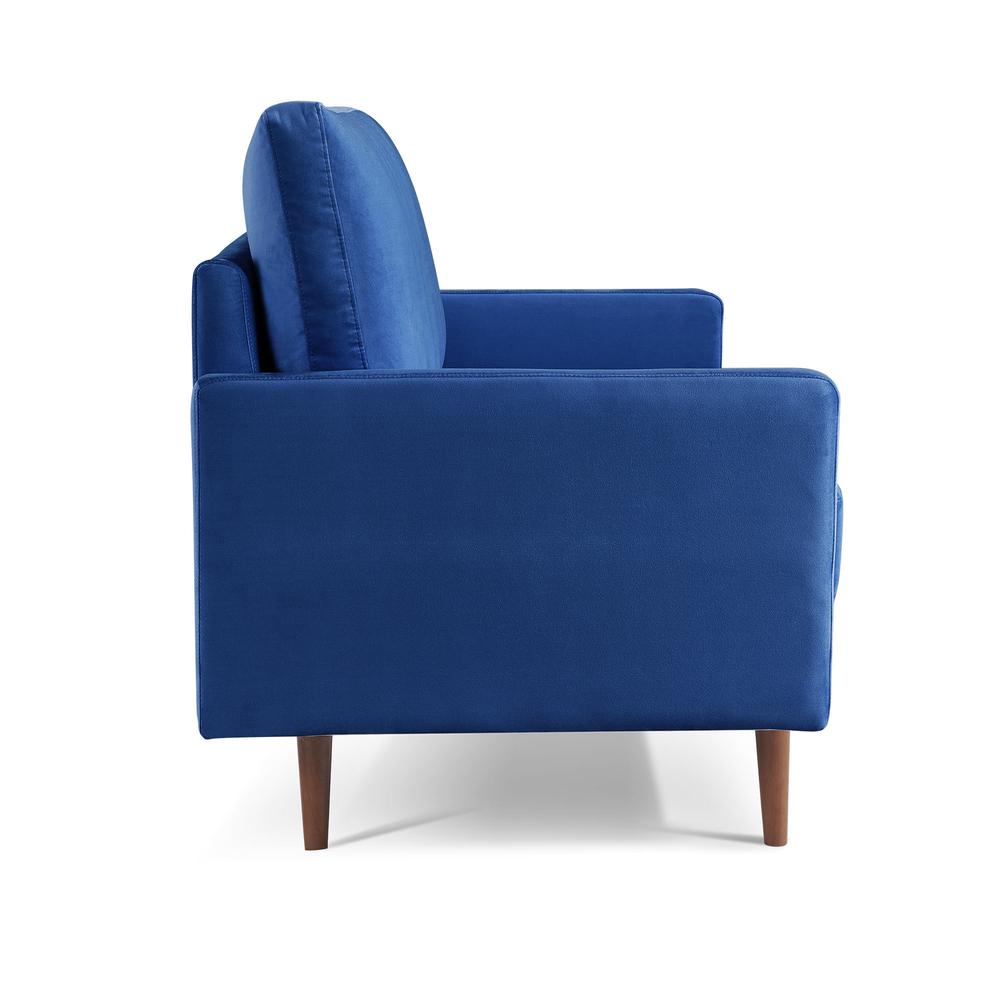 69 Inch Wide Upholstered Two Cushion Sofa with Square Arms. Picture 12