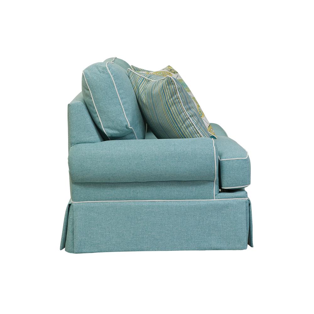 American Furniture Classics Sleeper Sofa with Four Accent Pillows. Picture 4