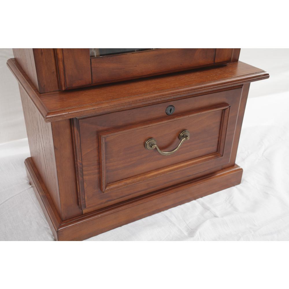 600, 8 Gun Cabinet with locking tempered glass door and locking drop down door.. Picture 3