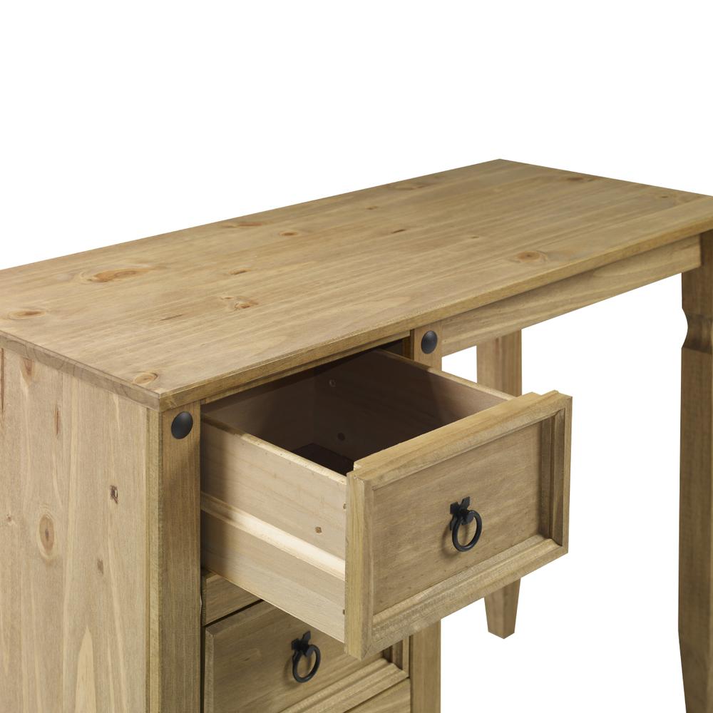 Model COR518 Cottage Series Wood Vanity/Desk in Corona Brown. Picture 4