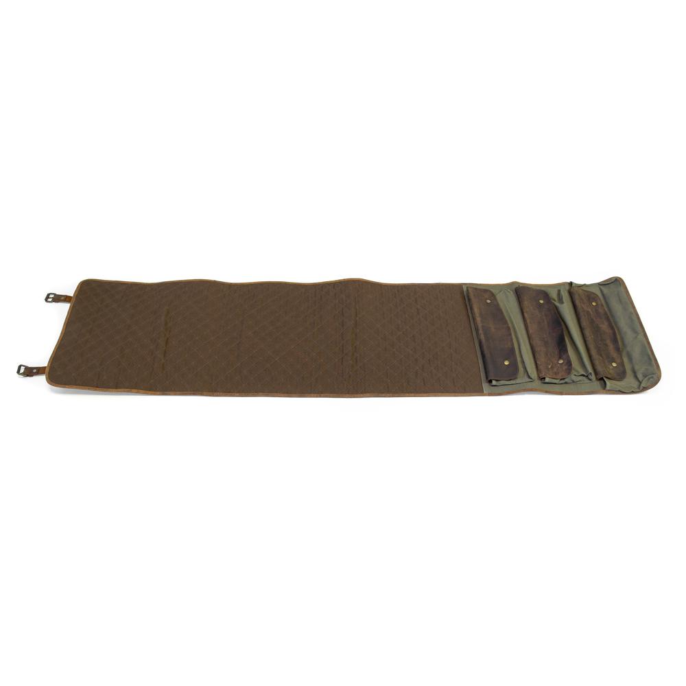 Canvas and Leather Shotgun / Rifle Rollup Cleaning Mat. Picture 2