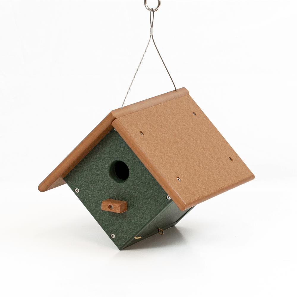 Wren or Chickadee Bird House Made of High Density Poly Resin. Picture 1