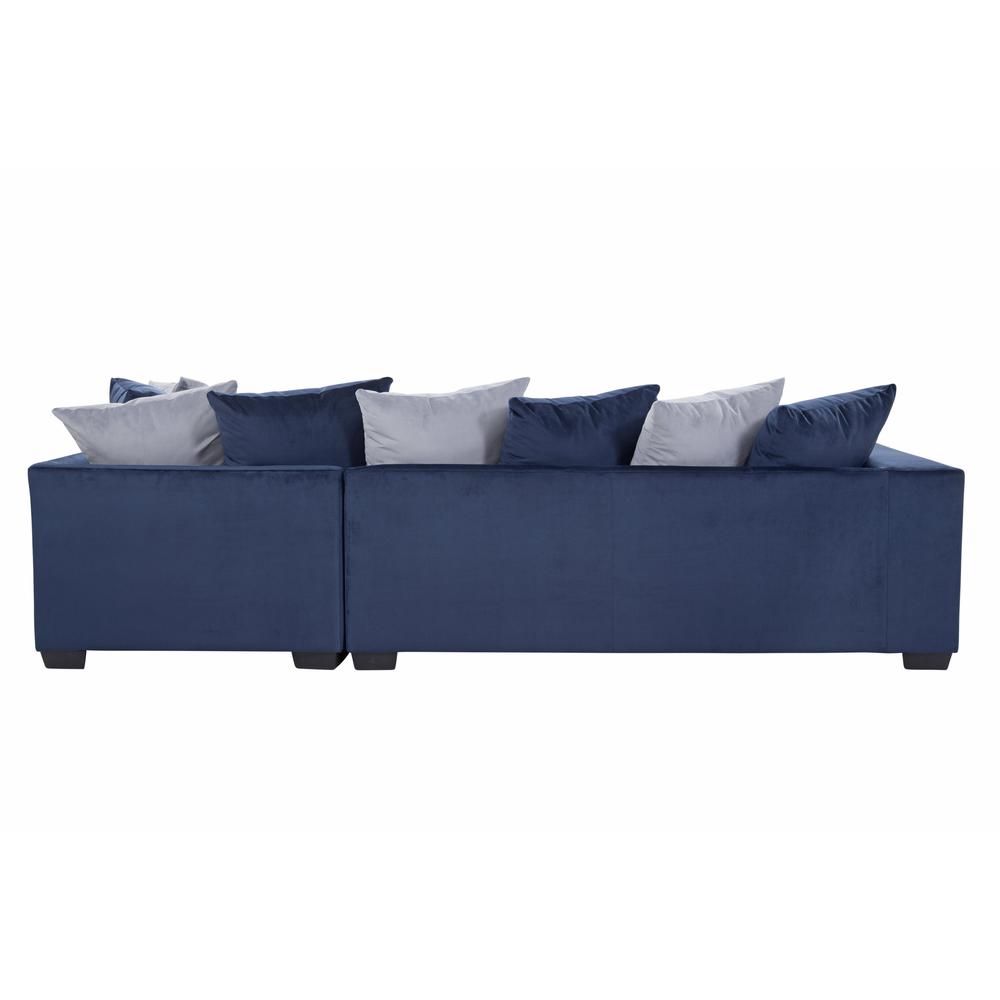 American Furniture L Shaped Sectional Sofa with 8 Back Pillows and 4 Accent Pillows. Picture 5