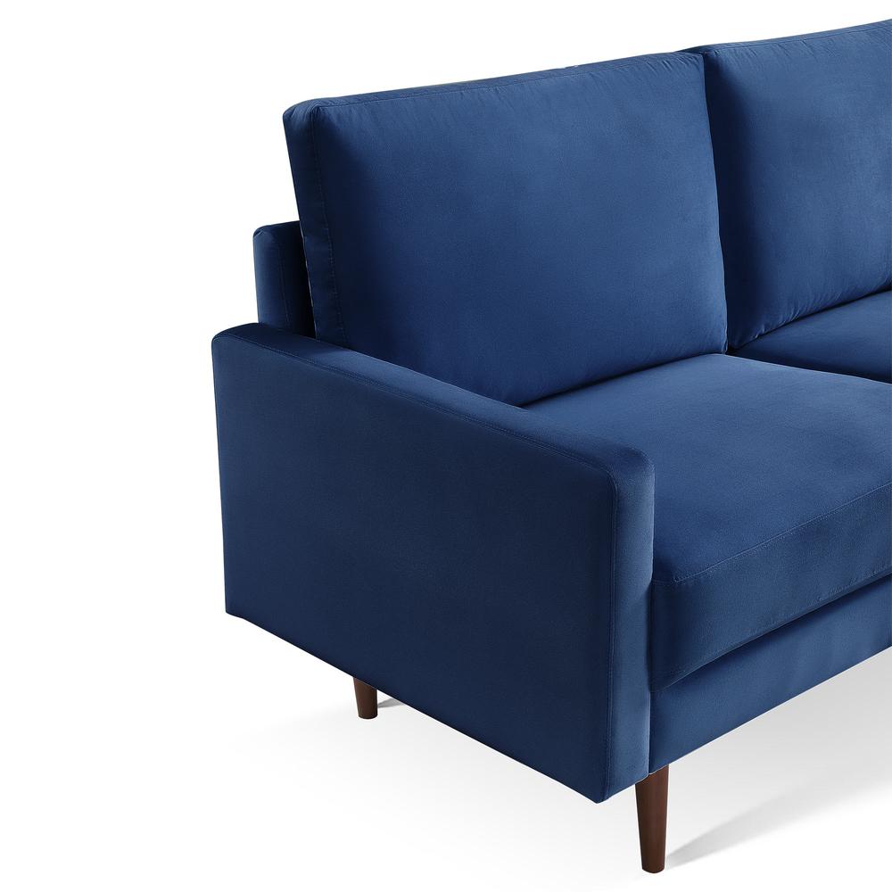 69 Inch Wide Upholstered Two Cushion Sofa with Square Arms. Picture 8