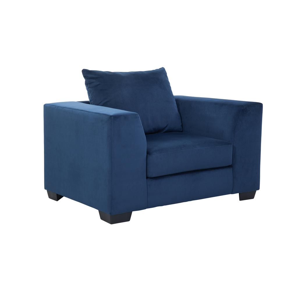 American Furniture Classics Blue Upholstered Oversize Chair. Picture 1